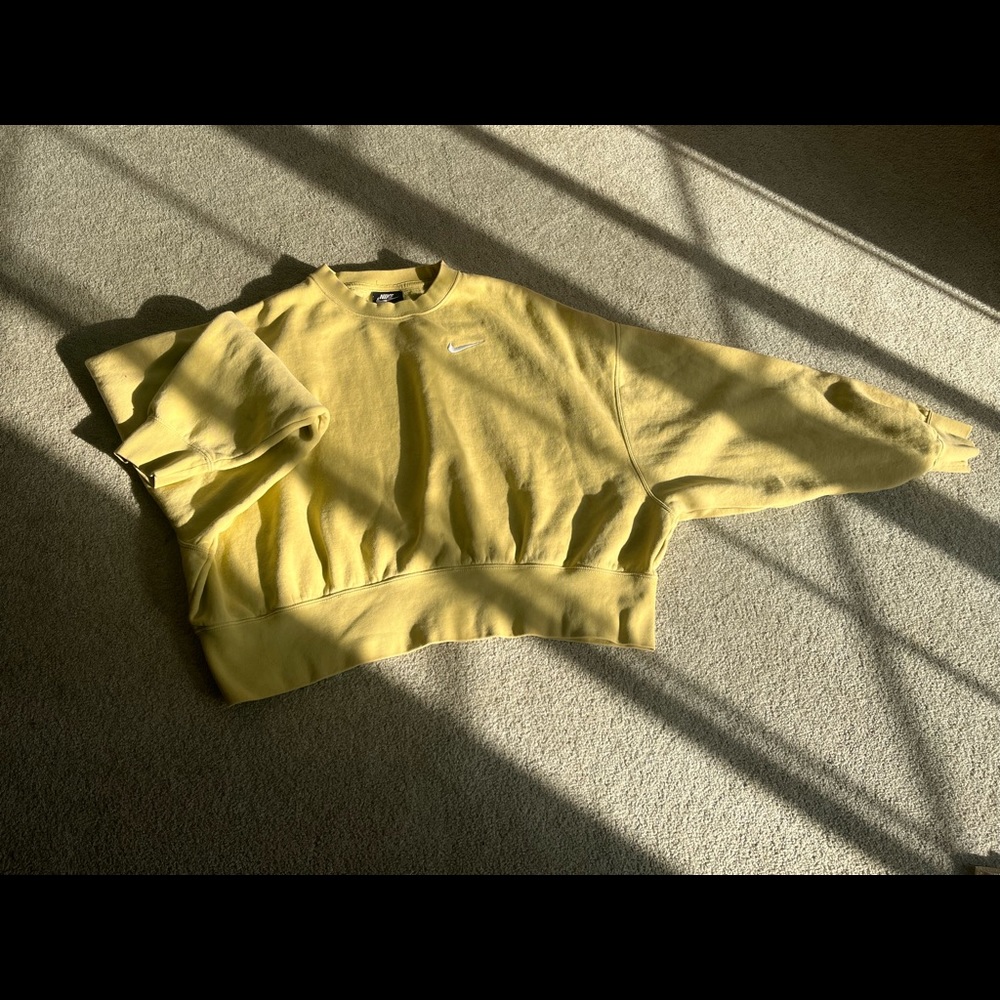 yellow Nike crewneck